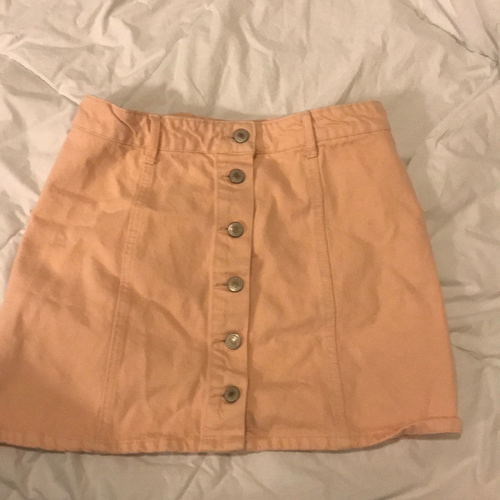 Forever 21 button up mini skirt size 26